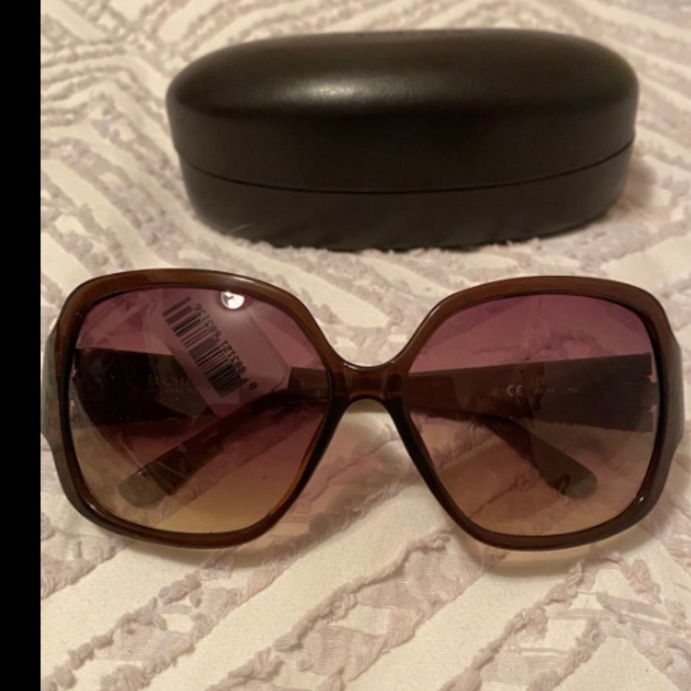 NWT! Michael Kors Zuma Snakeskin Oversized Sunglasses